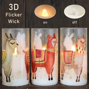 img 1 attached to 🕯️ SILVERSTRO Christmas Décor: Bronzing Process Flameless LED Candles w/ Remote - Perfect for Baby Shower, Birthday, Xmas Party Decorations (Pack of 3, D3" X H6")