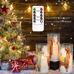 img 2 attached to 🕯️ SILVERSTRO Christmas Décor: Bronzing Process Flameless LED Candles w/ Remote - Perfect for Baby Shower, Birthday, Xmas Party Decorations (Pack of 3, D3" X H6")