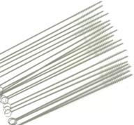 🧹 honbay straw cleaner brushes - 20 piece value pack - stainless steel handle, nylon bristles - effective 6mm x 7'' pipe tube cleaners logo