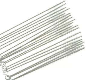 img 4 attached to 🧹 Honbay Straw Cleaner Brushes - 20 Piece Value Pack - Stainless Steel Handle, Nylon Bristles - Effective 6mm x 7'' Pipe Tube Cleaners