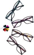 👓 heeyyok women's assorted set of oversized reading glasses for optimal vision logo