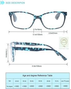img 2 attached to 👓 HEEYYOK Women's Assorted Set of Oversized Reading Glasses for Optimal Vision