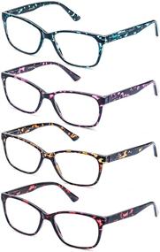 img 3 attached to 👓 HEEYYOK Women's Assorted Set of Oversized Reading Glasses for Optimal Vision