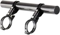 gub 31.8mm carbon fiber handlebar extender: super long 🚴 bike bicycle mount bracket for light, lamp, computer, and phone holder logo