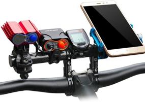 img 2 attached to GUB 31.8MM Carbon Fiber Handlebar Extender: Super Long 🚴 Bike Bicycle Mount Bracket for Light, Lamp, Computer, and Phone Holder