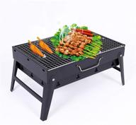 🍖 heasea barbecue charcoal grill: portable stainless steel mini grill for outdoor cooking, camping, picnics, garden, beach - bbq tool kits (4-6 people), no2 logo