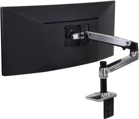 img 4 attached to 🖥️ Ergotron LX Single Monitor Arm - VESA Desk Mount for Monitors Up to 34 Inches, 7-25 lbs - Polished Aluminum - Enhance Your SEO