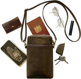 img 3 attached to Handcrafted Italian Leather Crossbody Passport Women's Handbags & Wallets