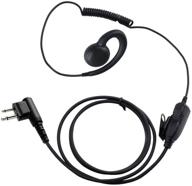 🎧 abcgoodefg earpiece with ptt mic, 2 pin walkie talkie headset compatible with motorola cp200 cp200d cls1110 cls1410 cls1450 gp300 gp308 logo