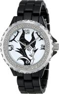 🕰️ женские часы disney maleficent w001796 - черные, аналоговый кварцевый дисплей логотип