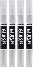 img 1 attached to GlueGar - 3Ml Brush Pen, Rolling Glue (4 Pack) with Go Stix OG Flavorless