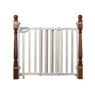 🌞 summer infant banister & stair safety gate with wide door - birch wood, 33"-46" - gray accents logo