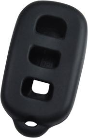 img 2 attached to 🔒 Исключительная защита: Черная резиновая обложка для ключа без ключей KEYGUARDZ для брелока для удаленного управления