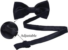 img 2 attached to WELROG Kids Boys Silk Ties Boys' Accessories for Bow Ties