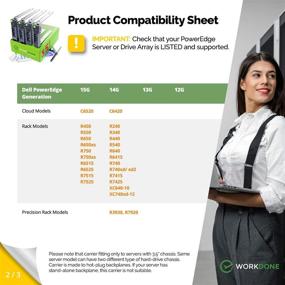 img 2 attached to 🔧 Enhance Dell PowerEdge Server Storage with WorkDone 4-Pack - 3.5 Inch Hard Drive Caddy + Detailed Installation Manual + Labels + Screwdriver + Tray Screws