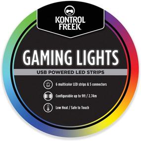 img 4 attached to 🎮 Enhance Your Gaming Setup with KontrolFreek Gaming Lights: USB Powered LED Strip Lights with Controller and 3M Adhesive for TV, Console, PC, and Wall (9 ft)