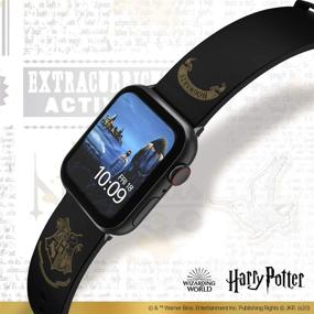 img 2 attached to 🧙 Официально лицензированный ремешок для умных часов Harry Potter Hogwarts Gold - совместим с Apple Watch (не включены), подходит для 38 мм, 40 мм, 42 мм и 44 мм.