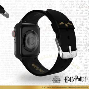 img 1 attached to 🧙 Официально лицензированный ремешок для умных часов Harry Potter Hogwarts Gold - совместим с Apple Watch (не включены), подходит для 38 мм, 40 мм, 42 мм и 44 мм.