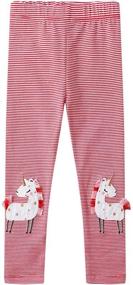 img 3 attached to Coralup Cotton Leggings Unicorn 3 Pack for Girls' Clothing and Leggings