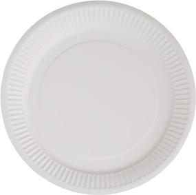 img 2 attached to 🍽️ High-Quality Solimo Disposable White Paper Plates (9" Diameter) - Perfect for Every Occasion - Pack of 200 Plates