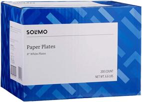 img 4 attached to 🍽️ High-Quality Solimo Disposable White Paper Plates (9" Diameter) - Perfect for Every Occasion - Pack of 200 Plates