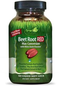 img 1 attached to 💙 CardioHealth Performance: Beet Root RED - 60 Liquid Softgels by Irwin Naturals