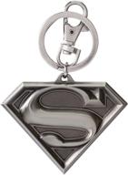 🔑 pewter keyring featuring the iconic superman logo from dc comics logo