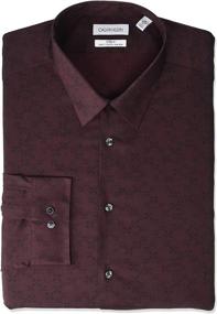 img 1 attached to Calvin Klein Burgundy 35 Sleeve Men's Clothing for Shirts