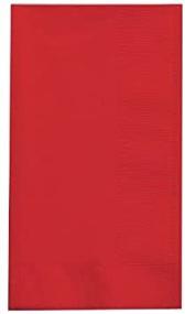 img 1 attached to 🔴 Classic Red Paper Dinner Napkins - Creative Converting Bulk Pack of 50 Touch of Color Napkins