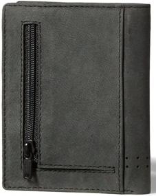 img 2 attached to 👔 Premium Leather Architect Bifold Credit Wallet for Classic Men's Style