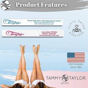 img 4 attached to Tammy Taylor Peel 'N' Stick Zebra Professional Nail Files: Long-Lasting, Disposable & 100 Grit