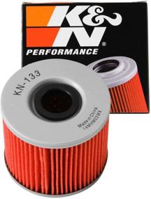 img 4 attached to 🏍️ K&amp;N Motorcycle Oil Filter KN-133: High Performance, Premium Design for Synthetic or Conventional Oils, Fits Select Suzuki and Bimota Vehicles