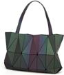 longjet handbags geometric luminous holographic logo