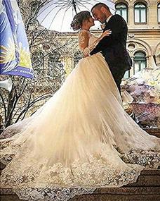 img 2 attached to 👰 Изысканное женское платье русалка на одно плечо с отстегивающимся верхом и платьями для свадьбы, для великолепного внешнего вида