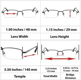 img 2 attached to 👓 TruVision Readers 9509HP: Unisex Reading Glasses with Comfort Spring Hinges