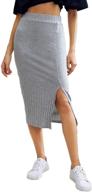 shein womens ribbed stretchy bodycon women's clothing for skirts logo