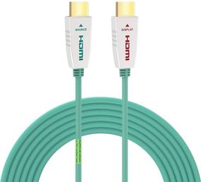 img 4 attached to 🔌 RUIPRO 50ft HDMI Fiber Optic Ultra Certified Cable - HDMI 2.1 48Gbps, 8K@60Hz, 4K@120Hz, Dynamic HDR, eARC, HDCP 2.2 - Slim and Flexible for LG, Samsung, TCL, Sony, RTX 3080, RTX 3090, Xbox, PS5/4, Roku (15m)