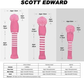 img 3 attached to 🏌️ Scott Edward Golf Headcovers for Woods Set of 3: Perfect Fit for Driver, Fairway Wood, and Hybrid – Enhance Your Golf Bag Now!