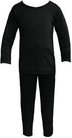 img 3 attached to 👕 Active Boys' Clothing: FOXCLUB Thermal Underwear featuring Short Fleece and Long Sleeves