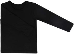 img 2 attached to 👕 Active Boys' Clothing: FOXCLUB Thermal Underwear featuring Short Fleece and Long Sleeves