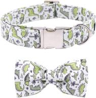 🐶 aring pet bowtie dog collar: stylish and adjustable collars for small, medium, and large dogs logo