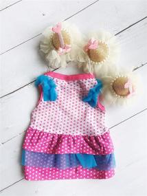 img 1 attached to 🐶 Polka Dot Pink Dog Dresses for Small Puppy Cat - Ollypet Pet Apparel Clothes Summer