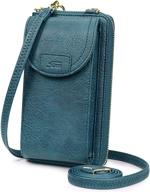 👜 s zone women's crossbody leather wristlet: classy handbags, wallets, and crossbody bags with blocking technology logo