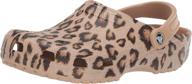 🐆 crocs classic leopard print mules & clogs: stylish unisex shoes for women and men logo