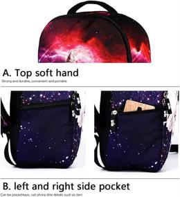 img 1 attached to Galaxy Printed Backpack Lightweight Shoulder: Stylish and Functional Companion for On-the-Go