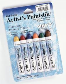 img 1 attached to Enhanced SEO: Jack Richeson Shiva Oil Paintstik, Set of 6 Iridescent Primary Colors
