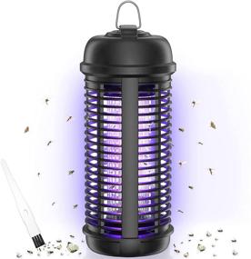 img 4 attached to Outdoor Bug Zapper: Powerful 4200V Electric Mosquito Zapper with 18W Bulb - Rainproof Mosquito Killer Insect Trap for Home Backyard Patio Garden