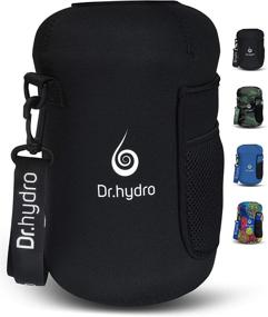 img 4 attached to 💧 DR.HYDRO 3.2L Water Bottle - One Gallon Insulated Neoprene Sleeve Jug with Large 108oz Holder, Shoulder Strap - Ideal for Gym and Workout