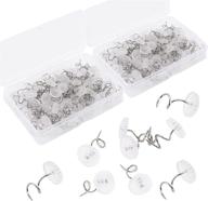 📌 200 clear twist pins for upholstery, slip covers, bed skirts, and home decor - headliner pins for sewing (200 pcs) logo