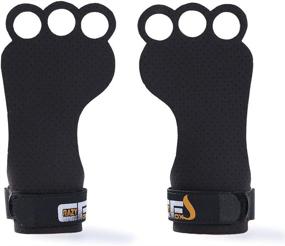 img 2 attached to 🤸 CrazyFoxs Ergonomic Gymnastics Grips - Ultra Soft, Strong, and Maximum Grip Microfiber Hand Protection Gloves for Gym, Pull-ups, Weightlifting, Kettlebell Exercise, and More